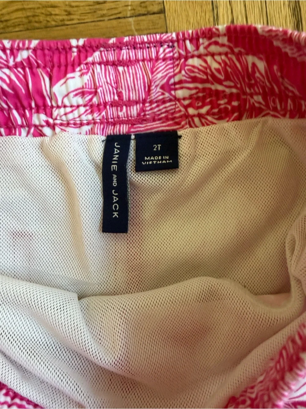 Janie and Jack Pink Floral Swim Suit
